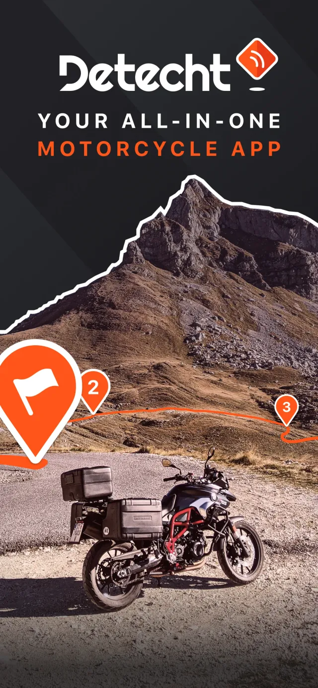 Detecht - Motorcycle App & GPS - Screen 1