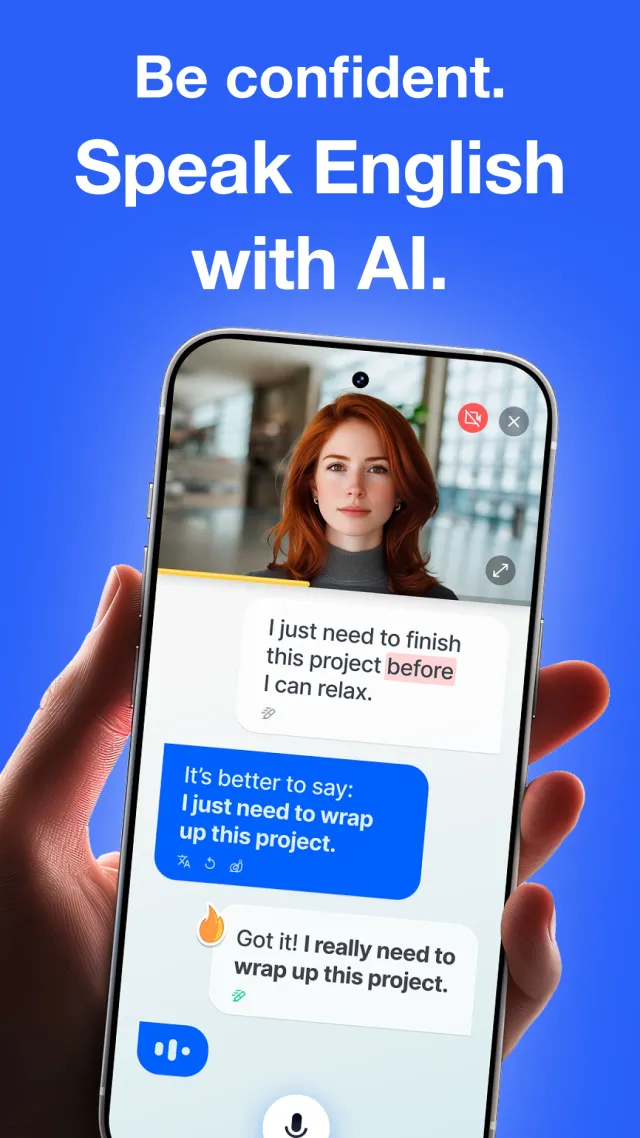 Speak English with Loora AI - Screen 1