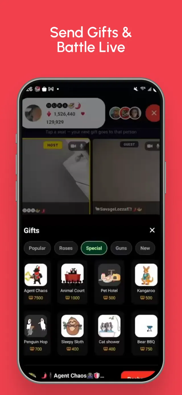 GoLive Streamers - Screen 5