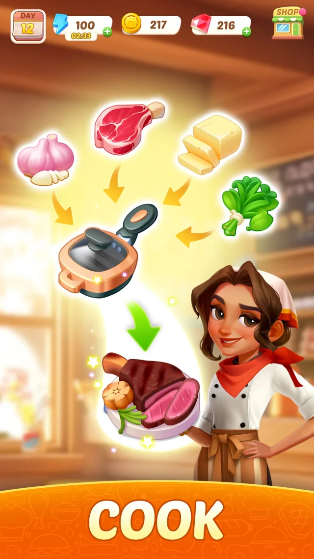 Flambé®: Merge & Cook - Screen 2