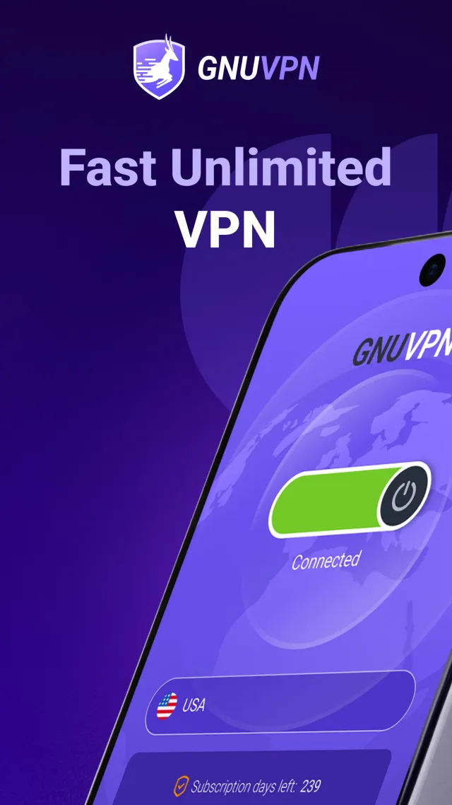 GnuVPN: Super Fast VPN Proxy - Screen 1