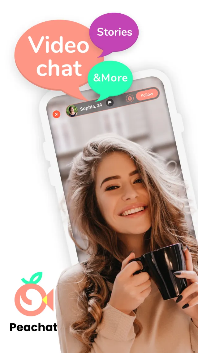 Peachat - Live Video Chat - Screen 1