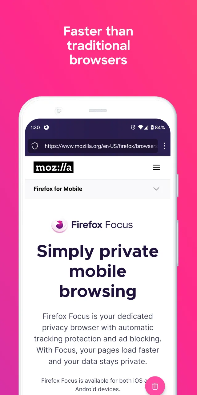 Firefox Focus: No Fuss Browser - Screen 4