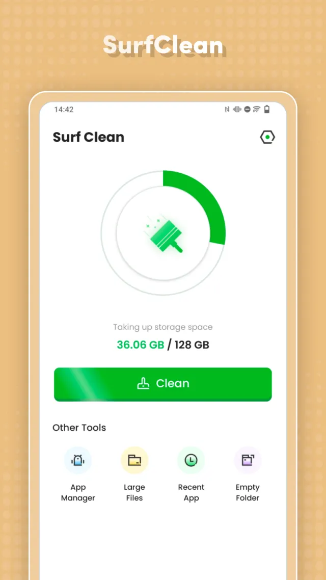 SurfClean - Screen 1