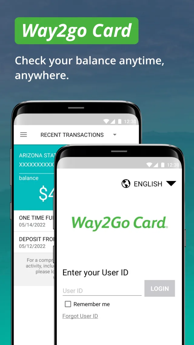 Go Program Way2Go Card - Screen 1