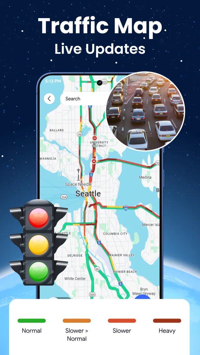 Live World Map: Satellite View - Screen 6