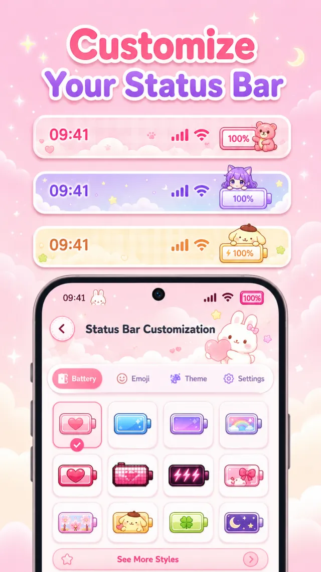 Emoji Battery & Shimeji Pets - Screen 3