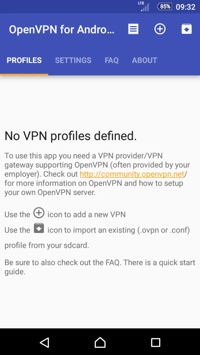 OpenVPN for Android - Screen 5