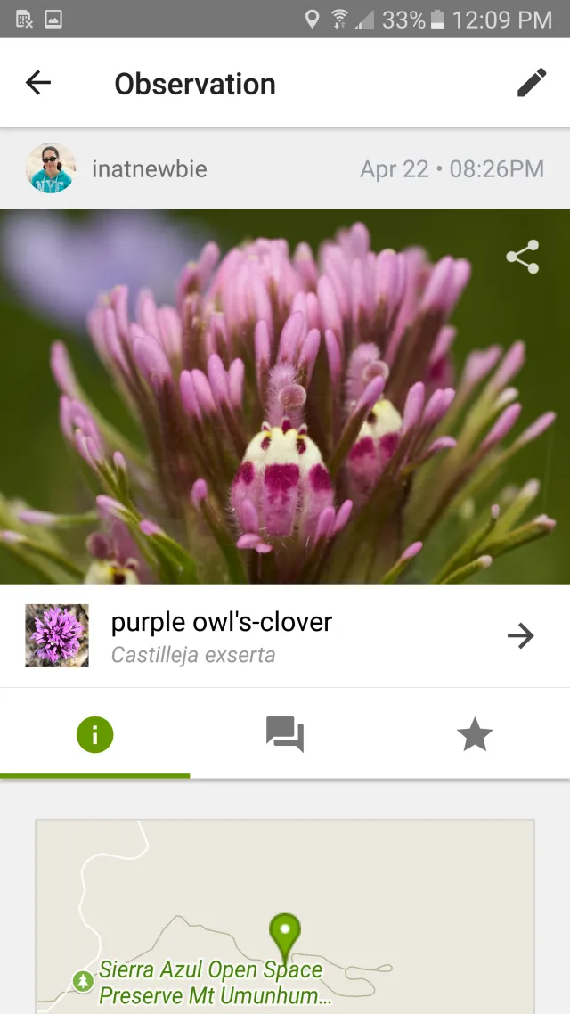 iNaturalist - Screen 1