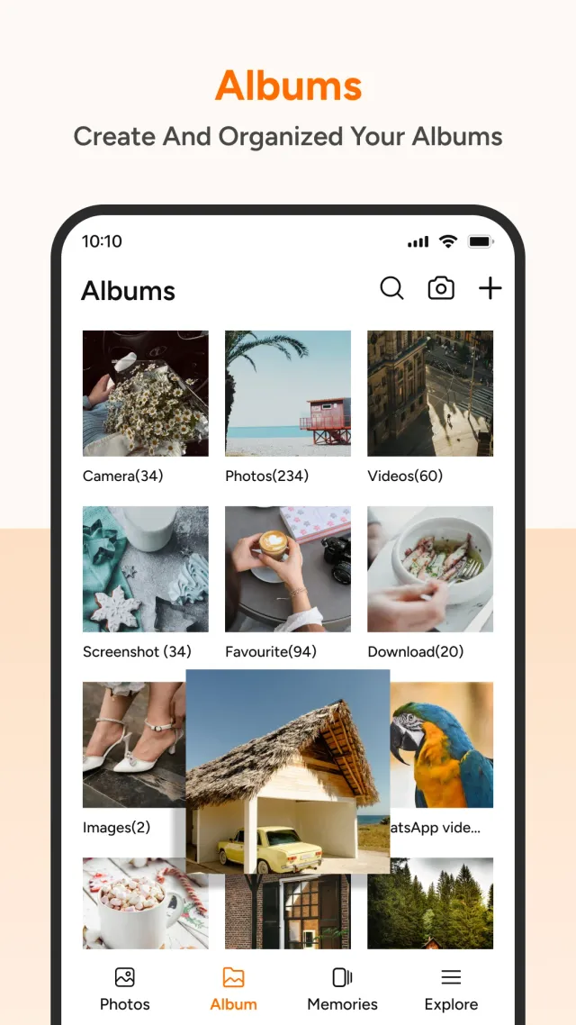 Photo Gallery: Album & Vault - Screen 2