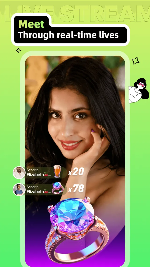 Recho-Live, Video Chat & Room - Screen 2