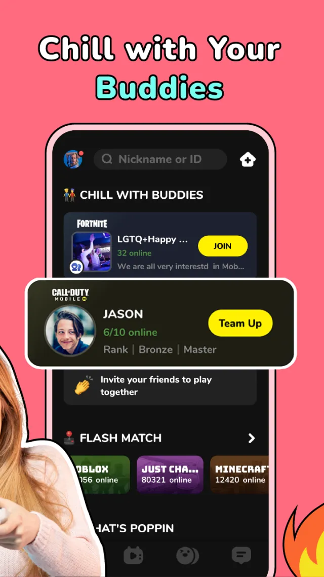 CastChat - Match & Voice Chat - Screen 2