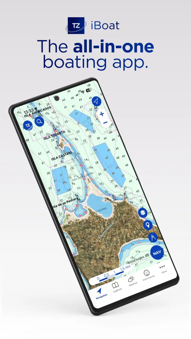 TZ iBoat - Marine Navigation - Screen 1