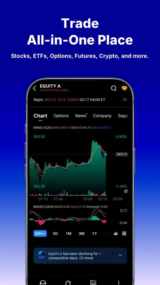 Webull: Investing & Trading - Screen 1