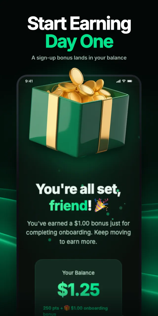 FitCash - get fit, earn cash - Screen 3