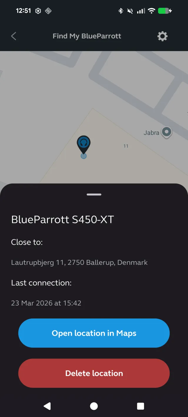 BlueParrott App - Screen 5