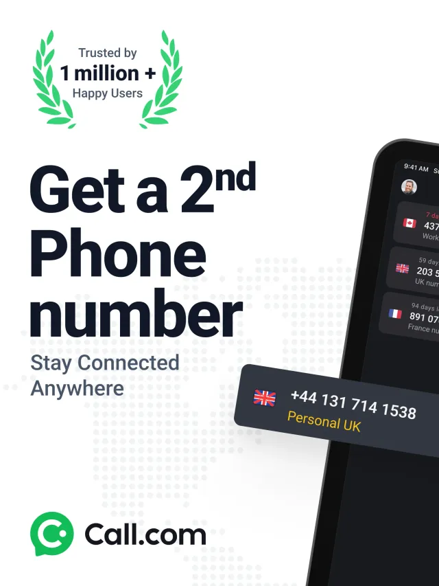Call.com: 2nd Phone Number App - Screen 8