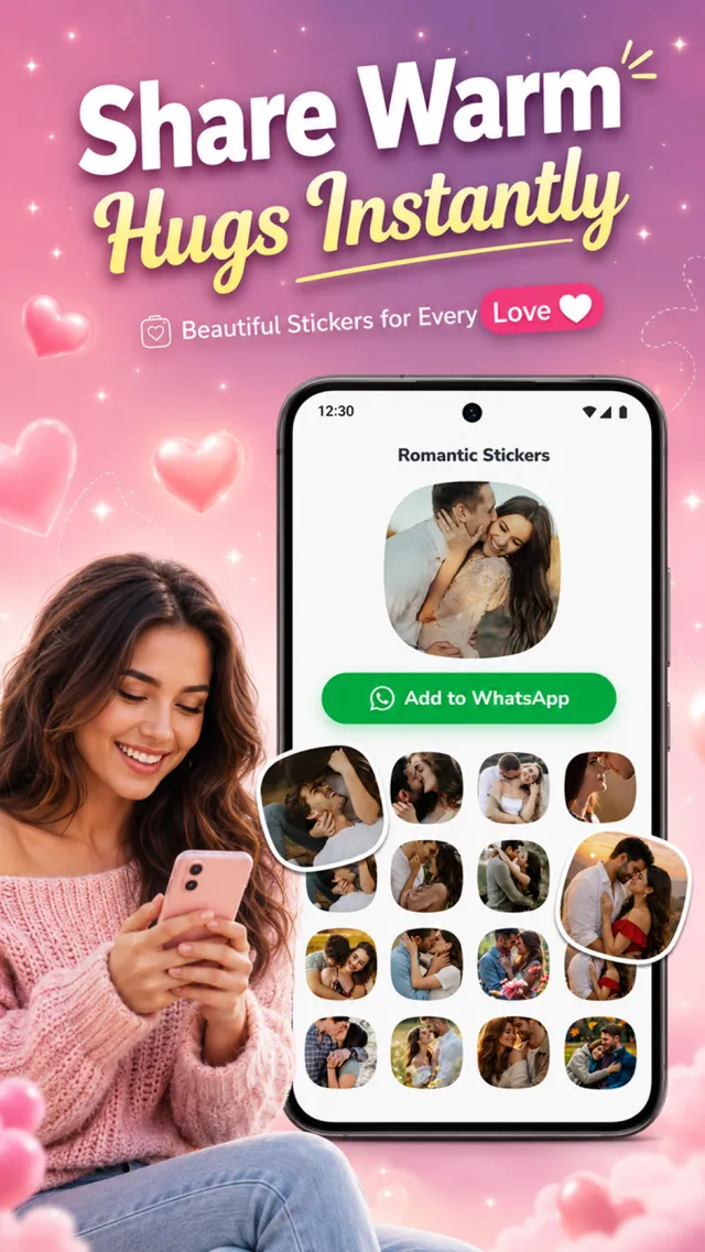 Romantic Stickers - Love Emoji - Screen 2