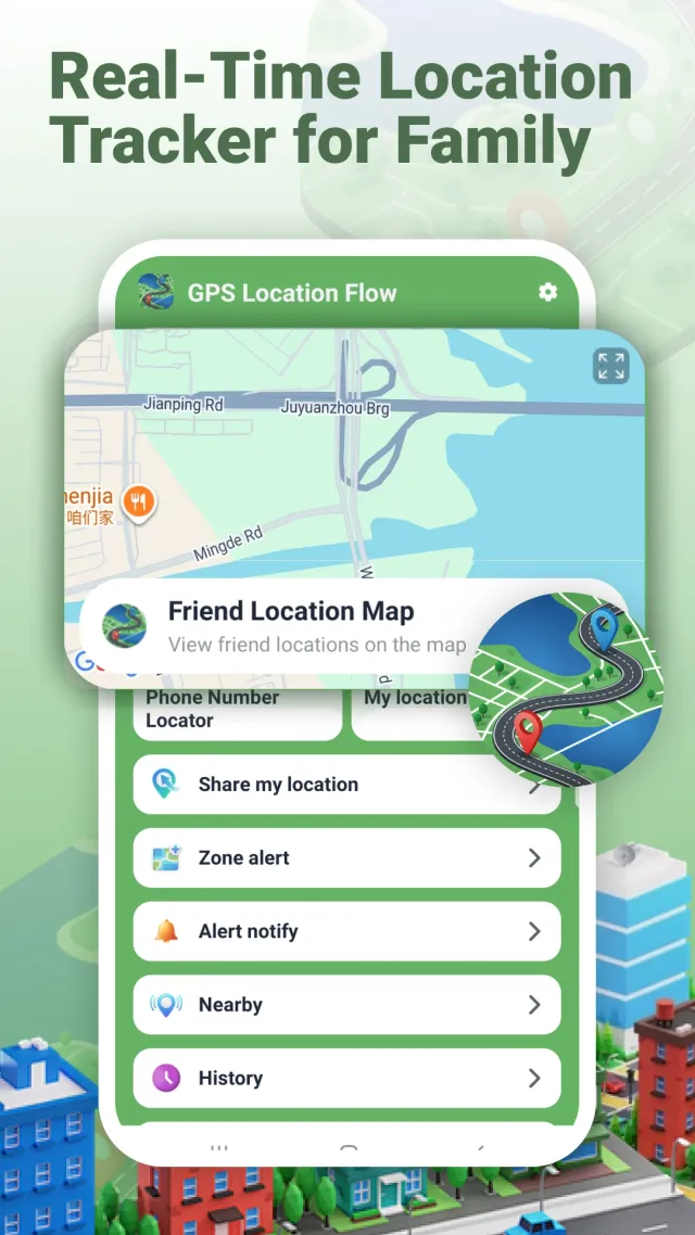 GPS Location Flow & Tracker - Screen 1