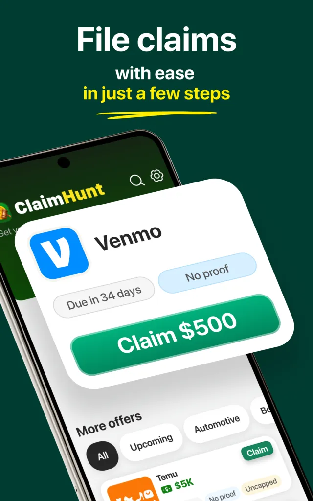 ClaimHunt: Class Action Claims - Screen 7
