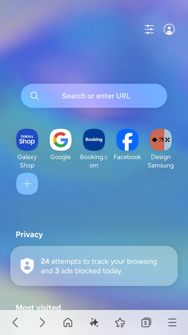 Samsung Browser - Screen 1