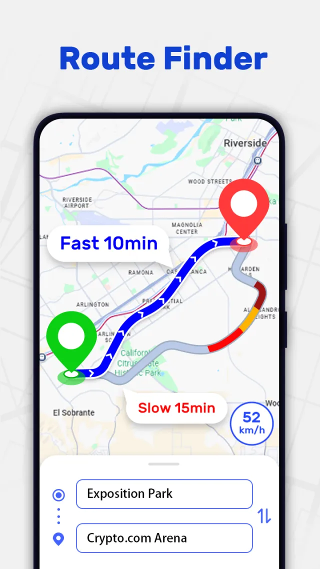 GPS Navigation Route Finder - Screen 2