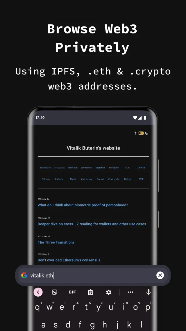 Incognito Browser - Go Private - Screen 3