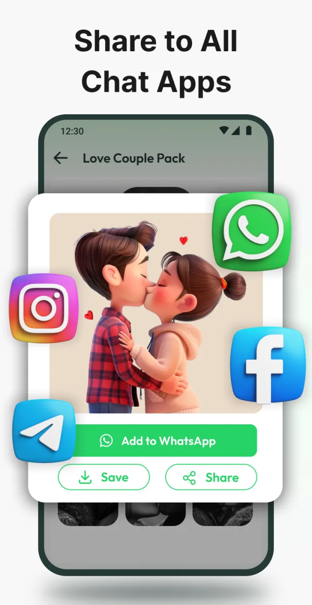 Romantic Love Emoji WAStickers - Screen 6