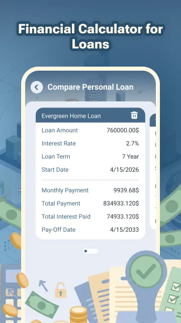 Pure Loan Calculator - Screen 2