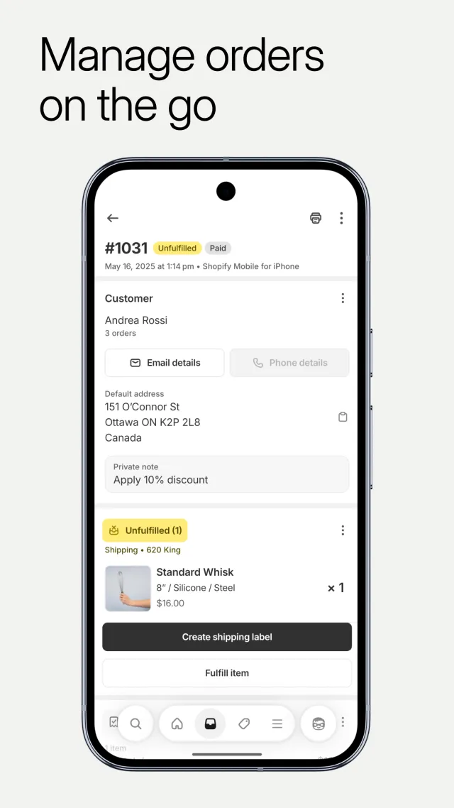 Shopify: Sell online/in person - Screen 6