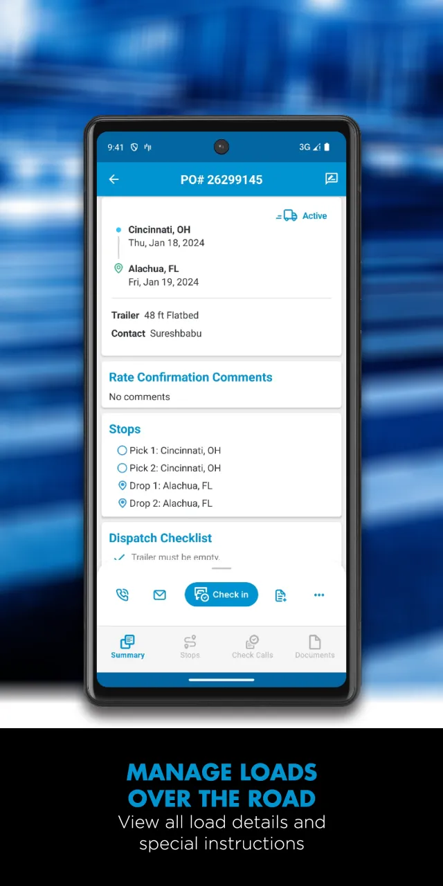 TQL Carrier Dashboard - Screen 3