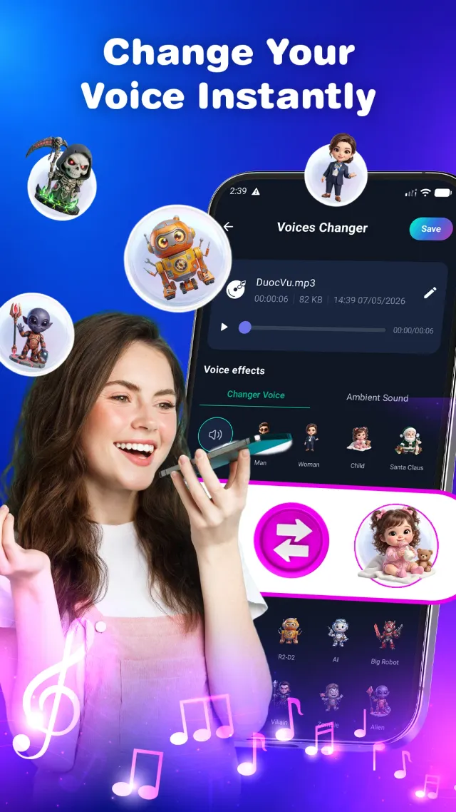 AI Voice Changer - Screen 1