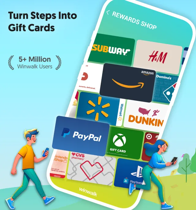 Winwalk Step Tracker & Rewards - Screen 1