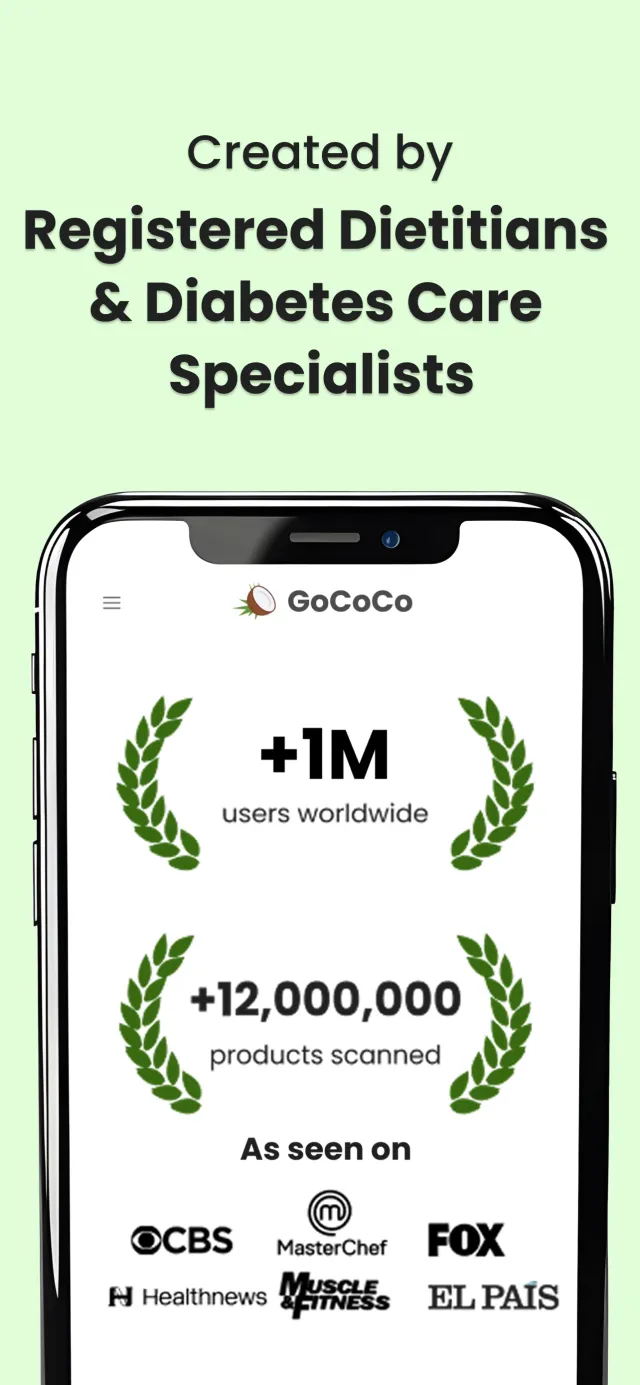 GoCoCo: Diabetes Food Scanner - Screen 5