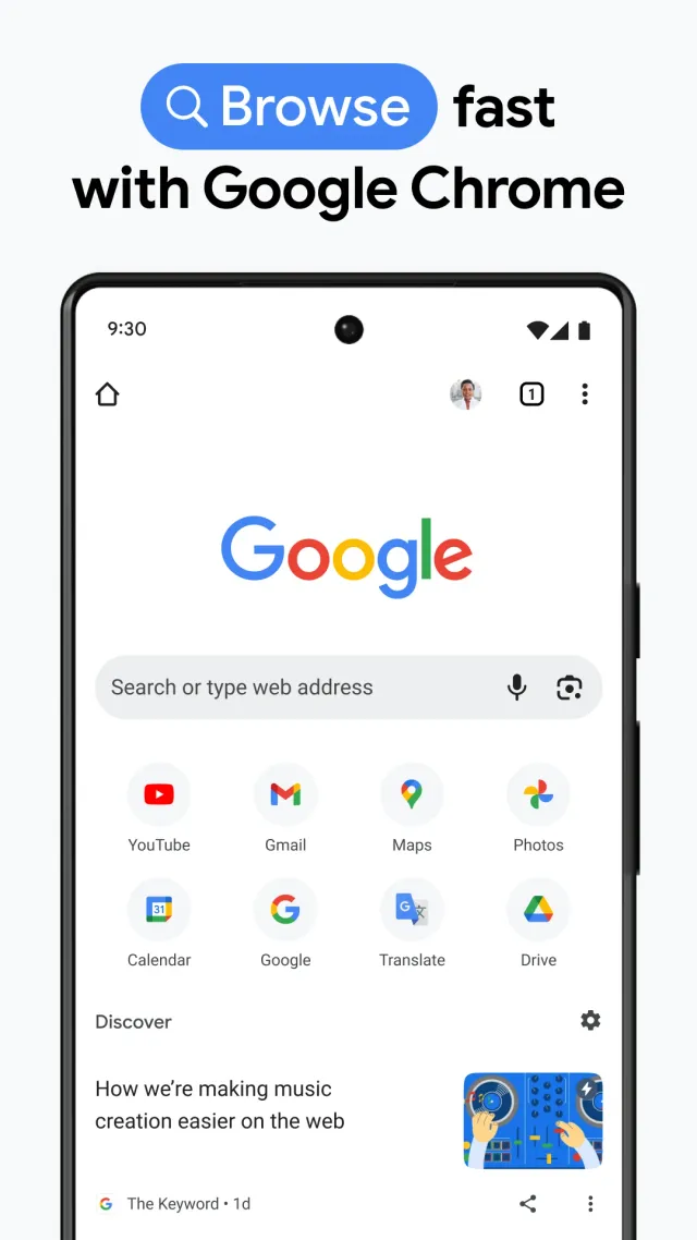 Chrome Beta - Screen 1