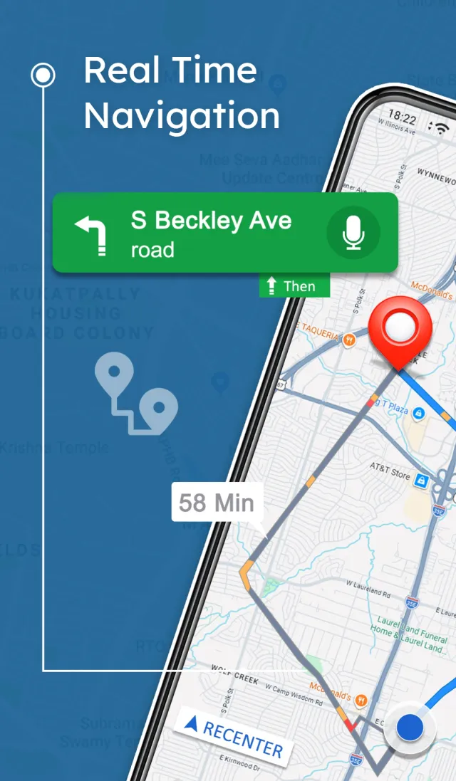 Maps, Navigation & Directions - Screen 1