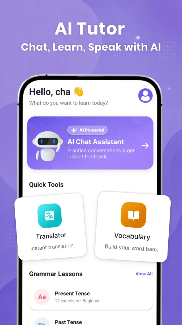 Langla: AI Language Tutor - Screen 2