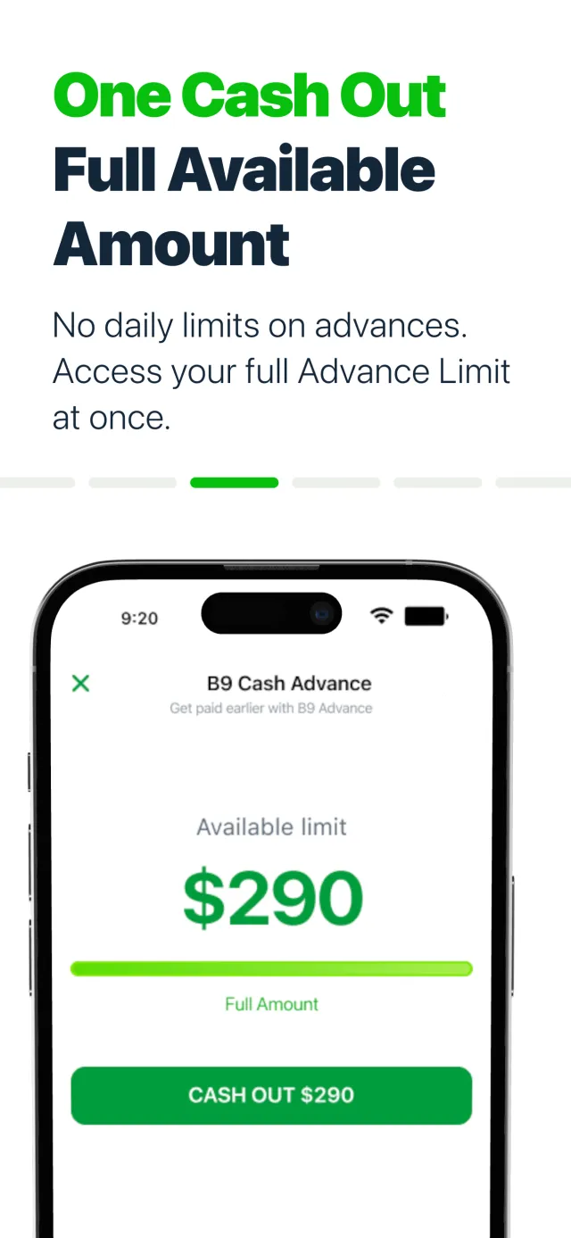 B9: Cash Advance - Screen 3
