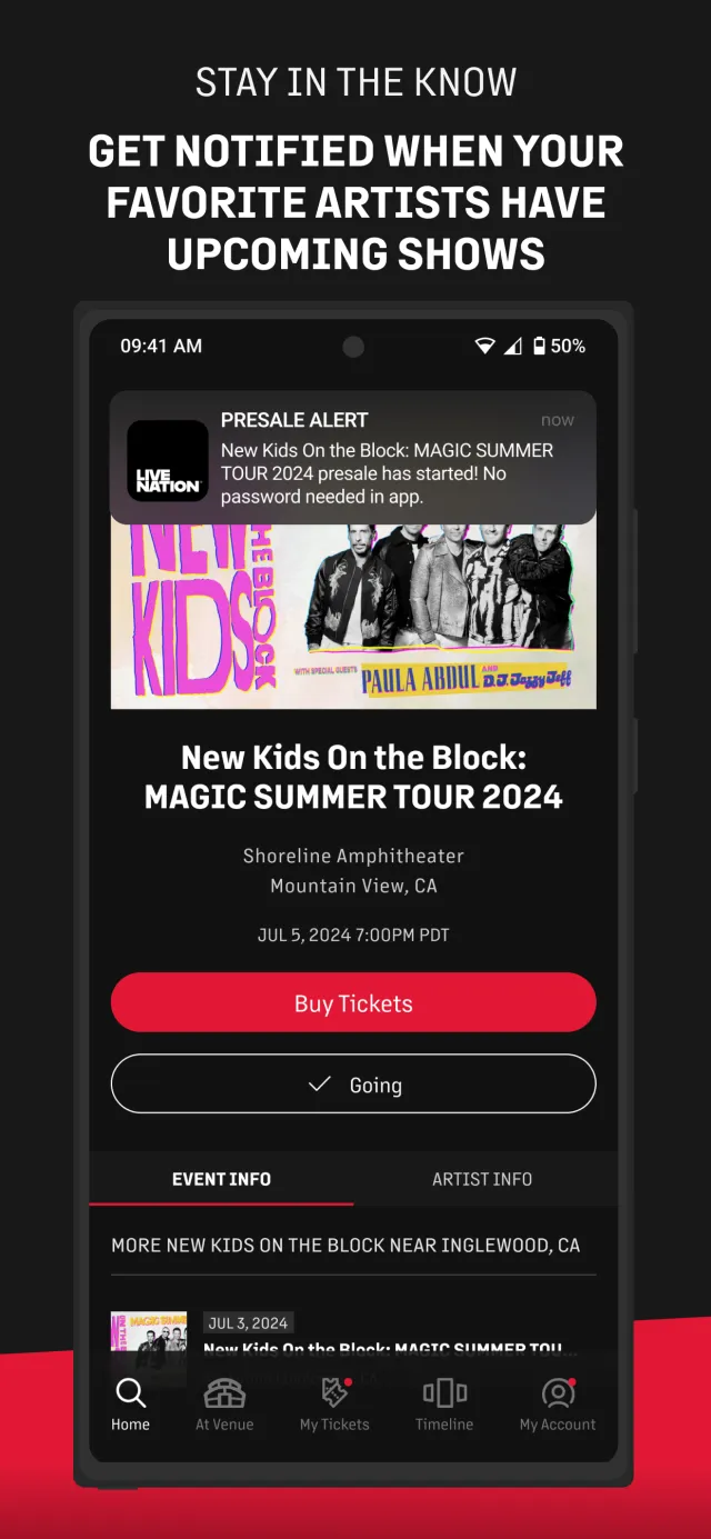 Live Nation At The Concert - Screen 3