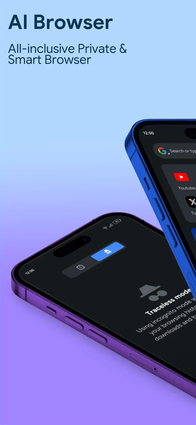 AI Browser - Private & Smart - Screen 1