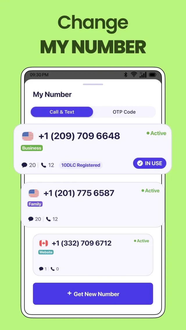TextNum: Call + Text for Now！ - Screen 6