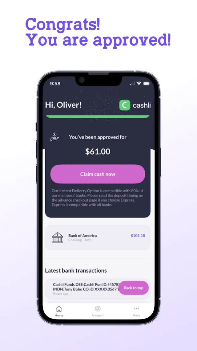 Cashli: Cash Advance & Rewards - Screen 5