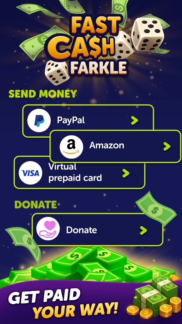 Fast Cash Farkle - Screen 1