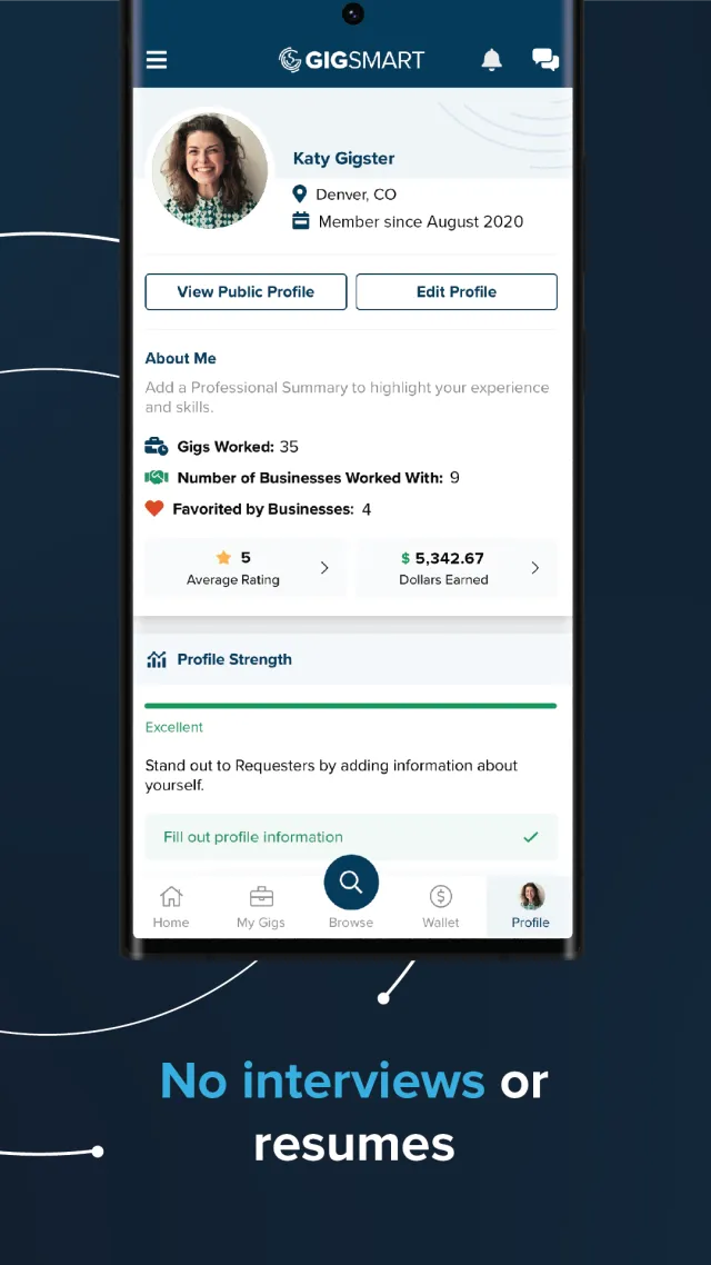 GigSmart Get Gigs - Screen 4