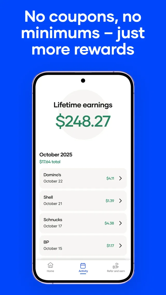 Upside: Gas & Food Cash Back - Screen 4