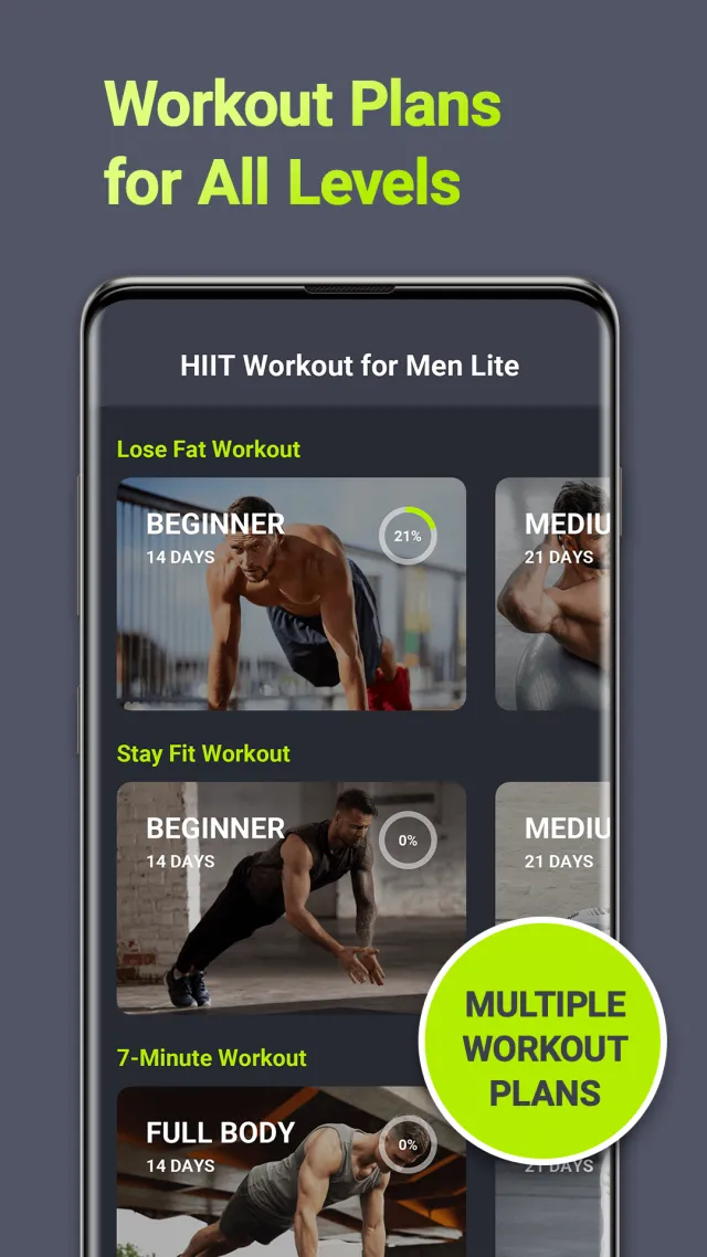 HIIT Workout for Men Lite - Screen 2