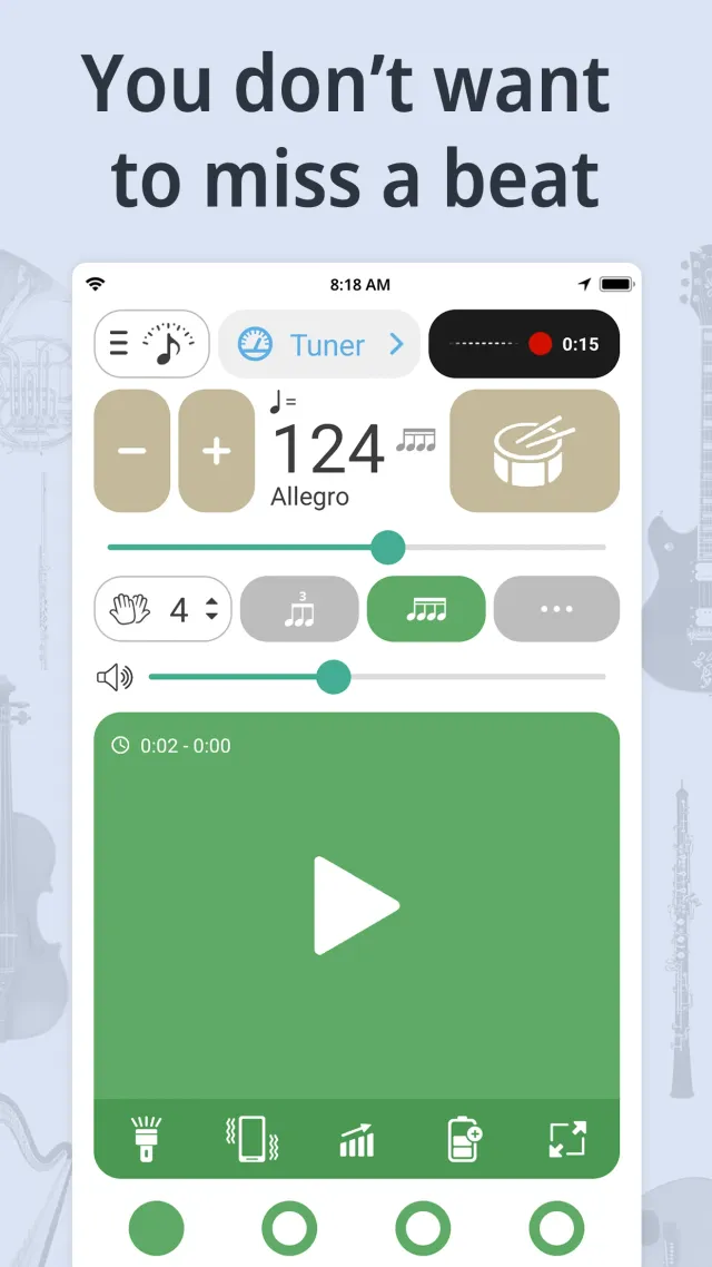 Tuner & Metronome - Screen 2