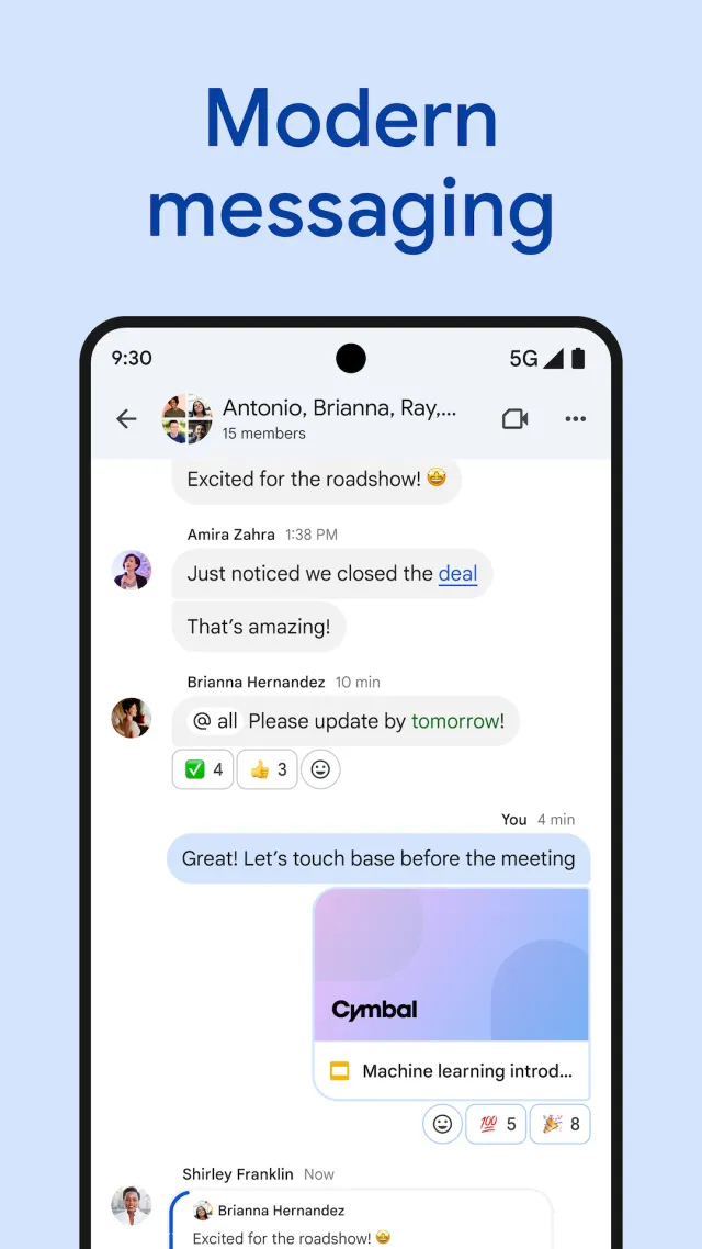 Google Chat - Screen 1
