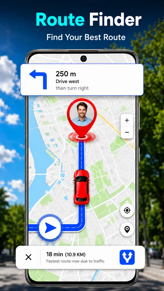 GPS Maps & Voice Directions - Screen 3