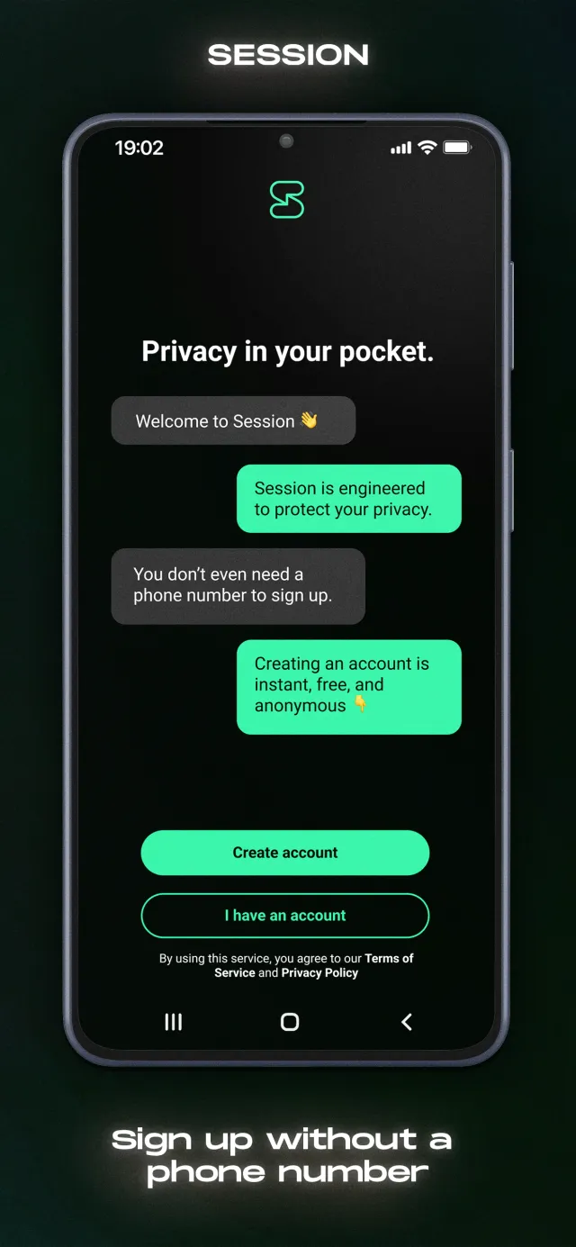 Session - Private Messenger - Screen 3